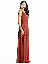 Side View Thumbnail - Amber Sunset Bella Bridesmaids Dress BB131