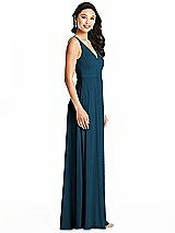 Side View Thumbnail - Atlantic Blue Bella Bridesmaids Dress BB131