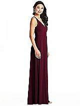 Side View Thumbnail - Cabernet Bella Bridesmaids Dress BB131