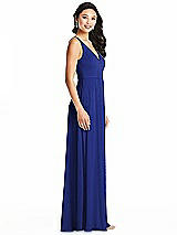 Side View Thumbnail - Cobalt Blue Bella Bridesmaids Dress BB131