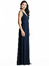 Side View Thumbnail - Midnight Navy Bella Bridesmaids Dress BB131