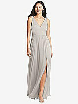 Front View Thumbnail - Oyster Bella Bridesmaids Dress BB131