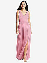 Front View Thumbnail - Peony Pink Bella Bridesmaids Dress BB131