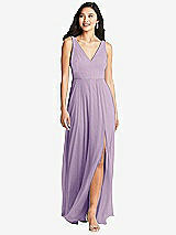 Front View Thumbnail - Pale Purple Bella Bridesmaids Dress BB131