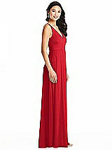 Side View Thumbnail - Parisian Red Bella Bridesmaids Dress BB131