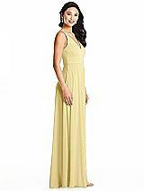 Side View Thumbnail - Pale Yellow Bella Bridesmaids Dress BB131