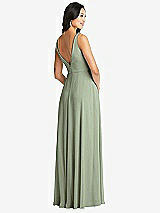 Rear View Thumbnail - Sage Bella Bridesmaids Dress BB131