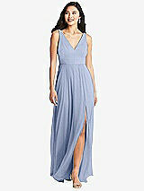 Front View Thumbnail - Sky Blue Bella Bridesmaids Dress BB131