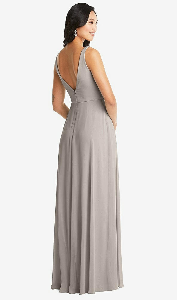 Back View - Taupe Bella Bridesmaids Dress BB131