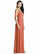 Side View Thumbnail - Terracotta Copper Bella Bridesmaids Dress BB131