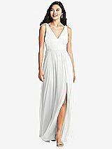 Front View Thumbnail - White Bella Bridesmaids Dress BB131