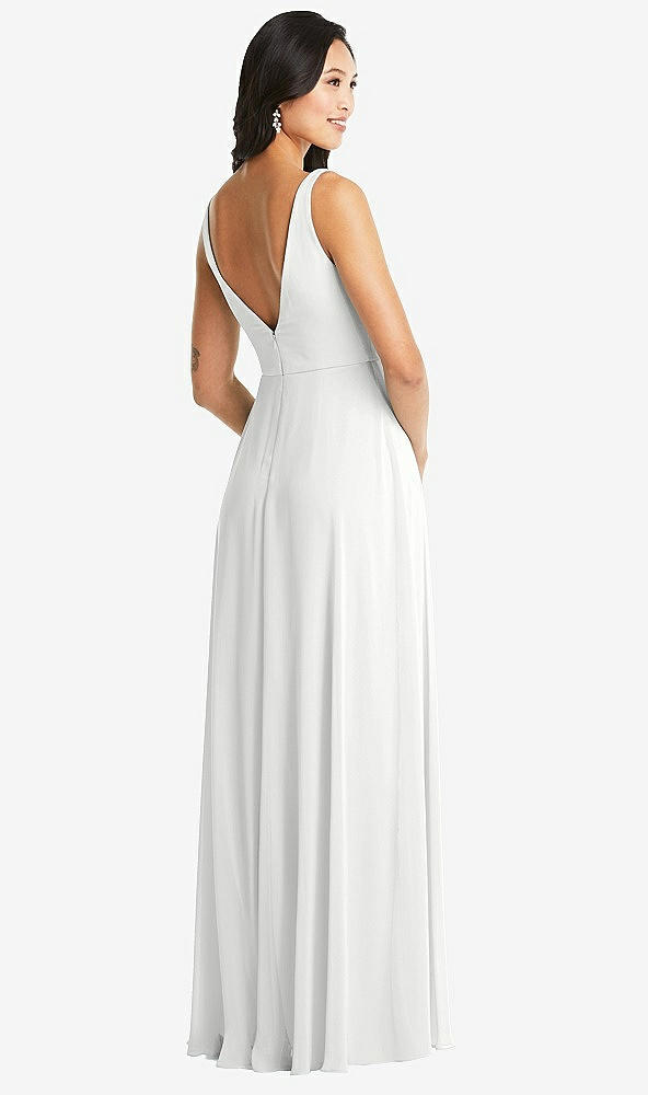 Back View - White Bella Bridesmaids Dress BB131