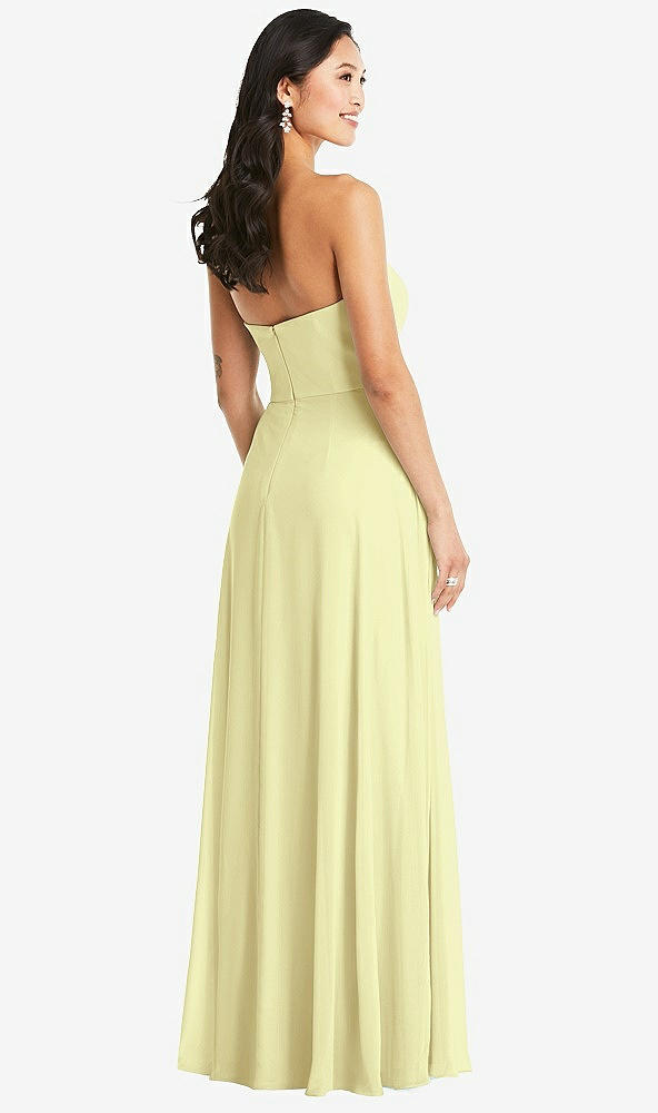 Back View - Butter Yellow Bella Bridesmaids Dress BB132