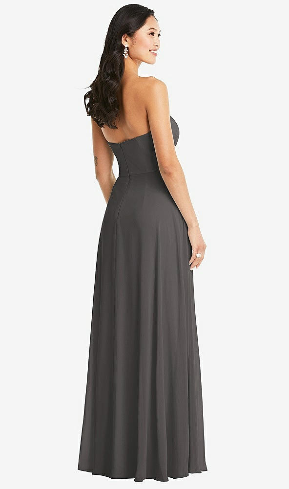 Back View - Caviar Gray Bella Bridesmaids Dress BB132