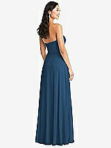 Rear View Thumbnail - Dusk Blue Bella Bridesmaids Dress BB132