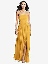 Front View Thumbnail - NYC Yellow Bella Bridesmaids Dress BB132