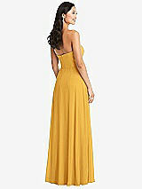 Rear View Thumbnail - NYC Yellow Bella Bridesmaids Dress BB132