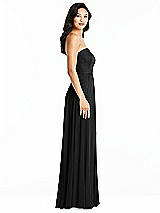 Side View Thumbnail - Black Bella Bridesmaids Dress BB132