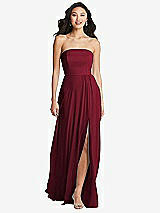 Front View Thumbnail - Burgundy Bella Bridesmaids Dress BB132