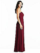 Side View Thumbnail - Burgundy Bella Bridesmaids Dress BB132