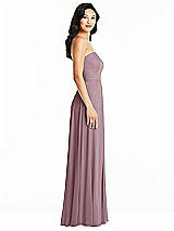 Side View Thumbnail - Dusty Rose Bella Bridesmaids Dress BB132