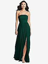 Front View Thumbnail - Hunter Green Bella Bridesmaids Dress BB132