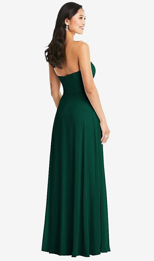 Back View - Hunter Green Bella Bridesmaids Dress BB132