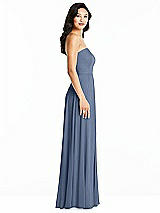 Side View Thumbnail - Larkspur Blue Bella Bridesmaids Dress BB132