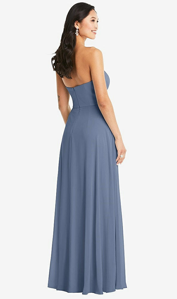 Back View - Larkspur Blue Bella Bridesmaids Dress BB132