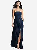 Front View Thumbnail - Midnight Navy Bella Bridesmaids Dress BB132