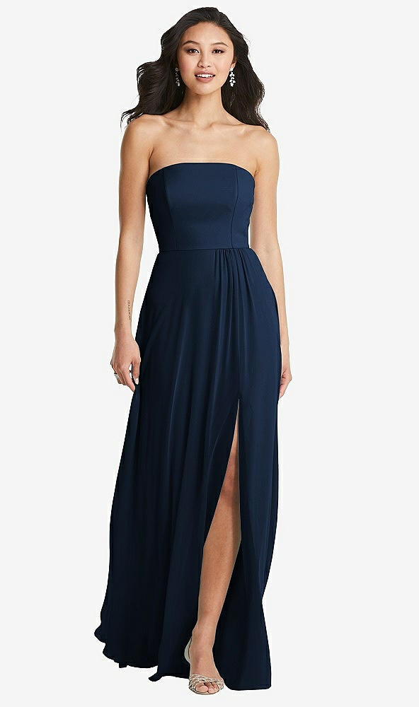 Front View - Midnight Navy Bella Bridesmaids Dress BB132