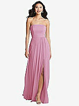 Front View Thumbnail - Powder Pink Bella Bridesmaids Dress BB132