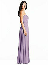 Side View Thumbnail - Pale Purple Bella Bridesmaids Dress BB132