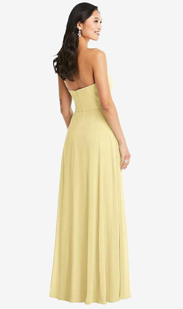 Back View - Pale Yellow Bella Bridesmaids Dress BB132