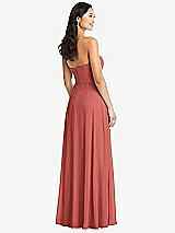 Rear View Thumbnail - Coral Pink Bella Bridesmaids Dress BB132