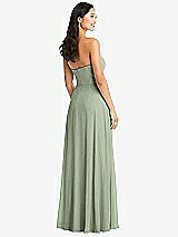 Rear View Thumbnail - Sage Bella Bridesmaids Dress BB132