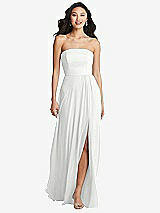 Front View Thumbnail - White Bella Bridesmaids Dress BB132