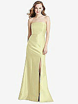 Front View Thumbnail - Butter Yellow Bella Bridesmaids Dress BB133