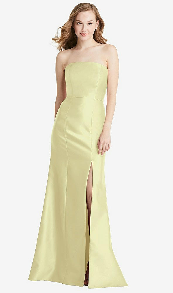 Front View - Butter Yellow Bella Bridesmaids Dress BB133