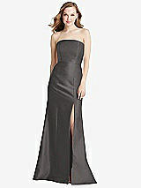 Front View Thumbnail - Caviar Gray Bella Bridesmaids Dress BB133