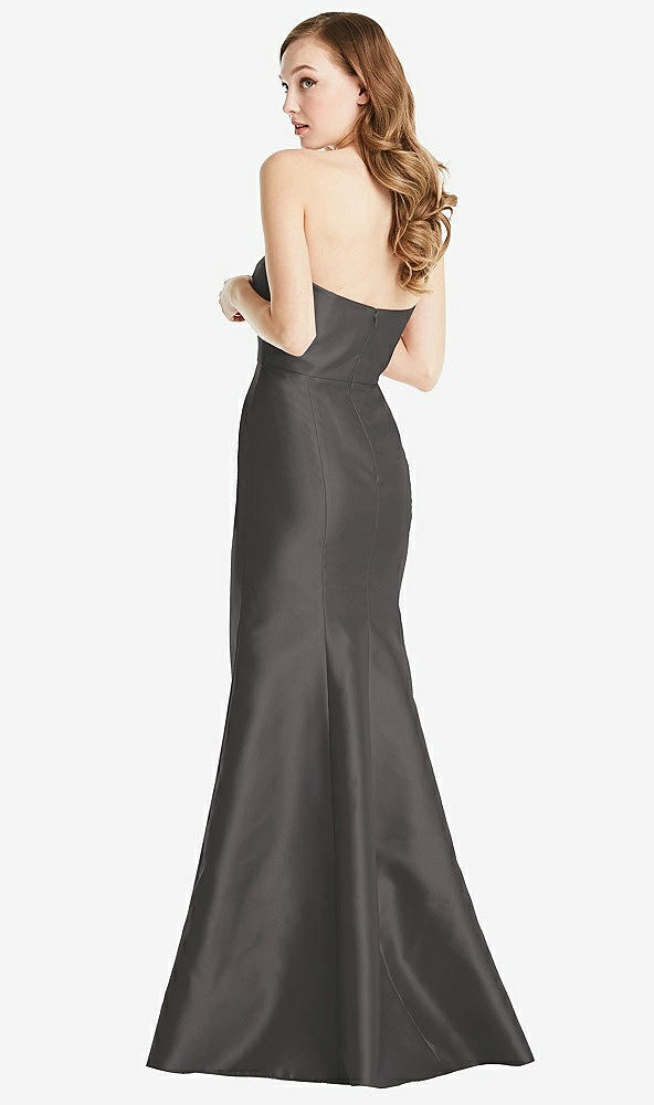 Back View - Caviar Gray Bella Bridesmaids Dress BB133