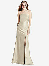 Front View Thumbnail - Champagne Bella Bridesmaids Dress BB133