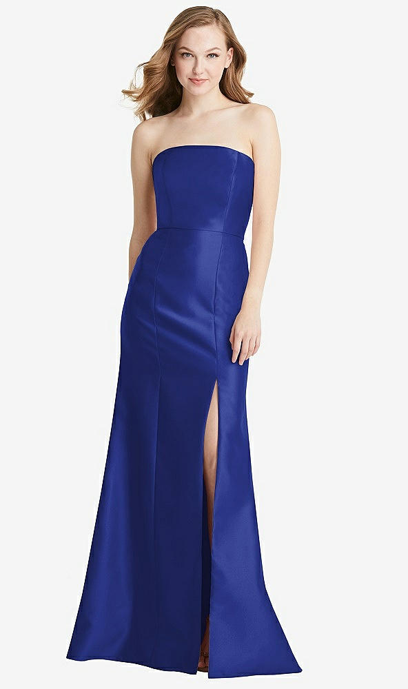 Front View - Cobalt Blue Bella Bridesmaids Dress BB133