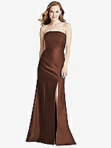 Front View Thumbnail - Cognac Bella Bridesmaids Dress BB133