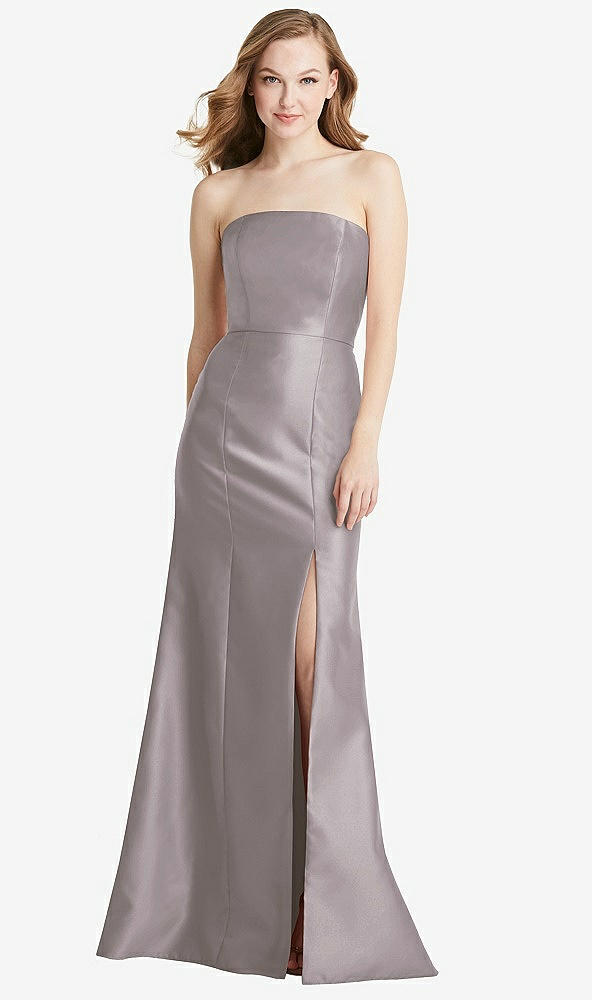 Front View - Cashmere Gray Bella Bridesmaids Dress BB133