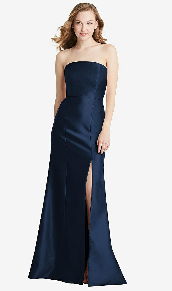 Front View - Midnight Navy Bella Bridesmaids Dress BB133