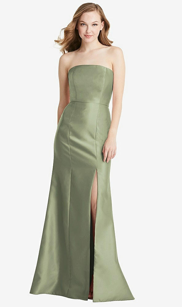 Front View - Sage Bella Bridesmaids Dress BB133