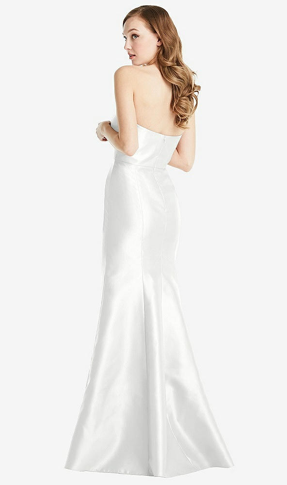 Back View - White Bella Bridesmaids Dress BB133