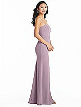 Side View Thumbnail - Suede Rose Bella Bridesmaids Dress BB134