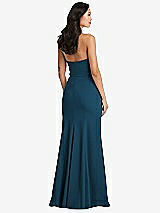 Rear View Thumbnail - Atlantic Blue Bella Bridesmaids Dress BB134